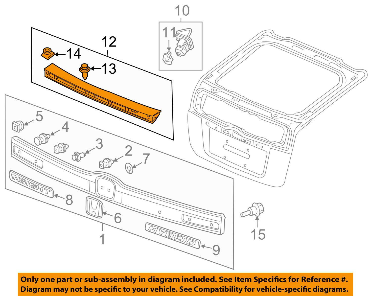 Amazon.co.jp: HONDA (ホンダ) 純正部品 ガーニツシユASSY. テール